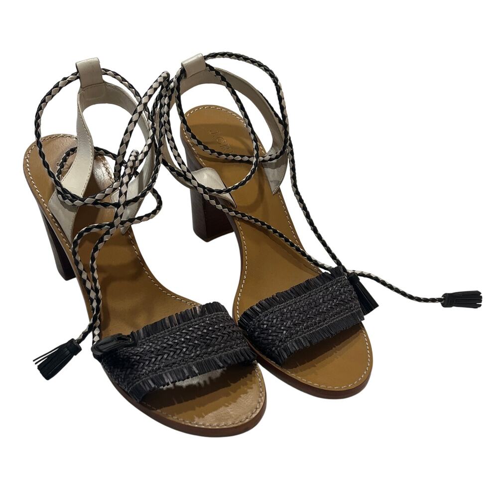 M1-84 J. CREW Women's Chunky Heel Navy Size 10.5